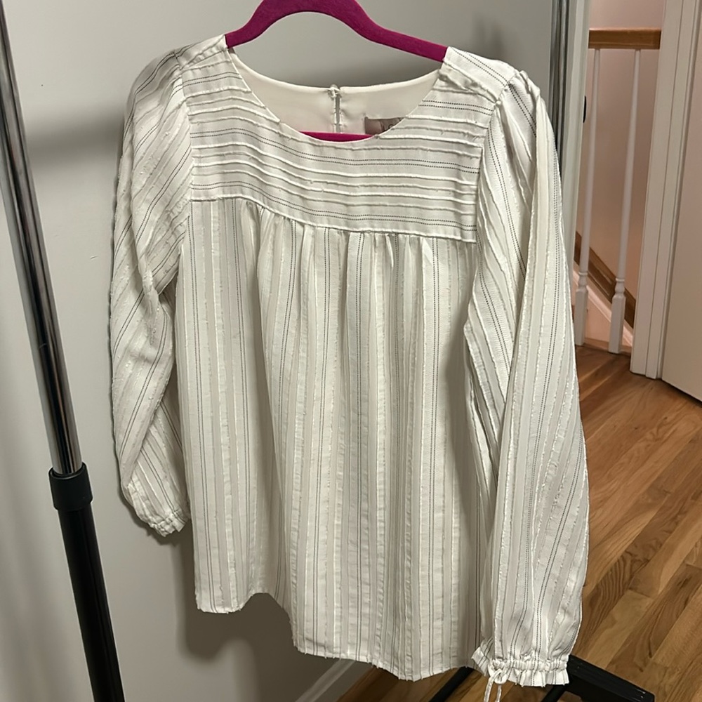 Loft - long sleeved blouse - medium petite